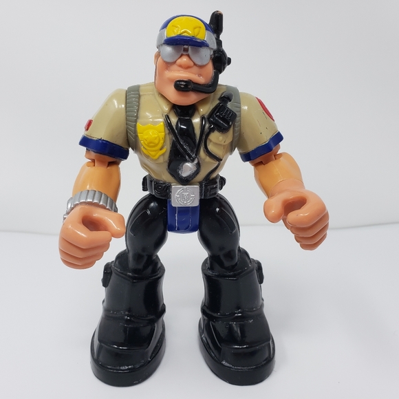 Mattel Rescue Heroes Night Patrol Captain Cuffs Police Toy Figure - Picture 1 of 16